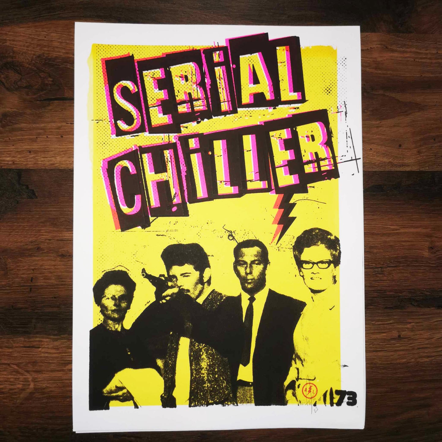 Sérigraphie A3 "Serial Chiller"