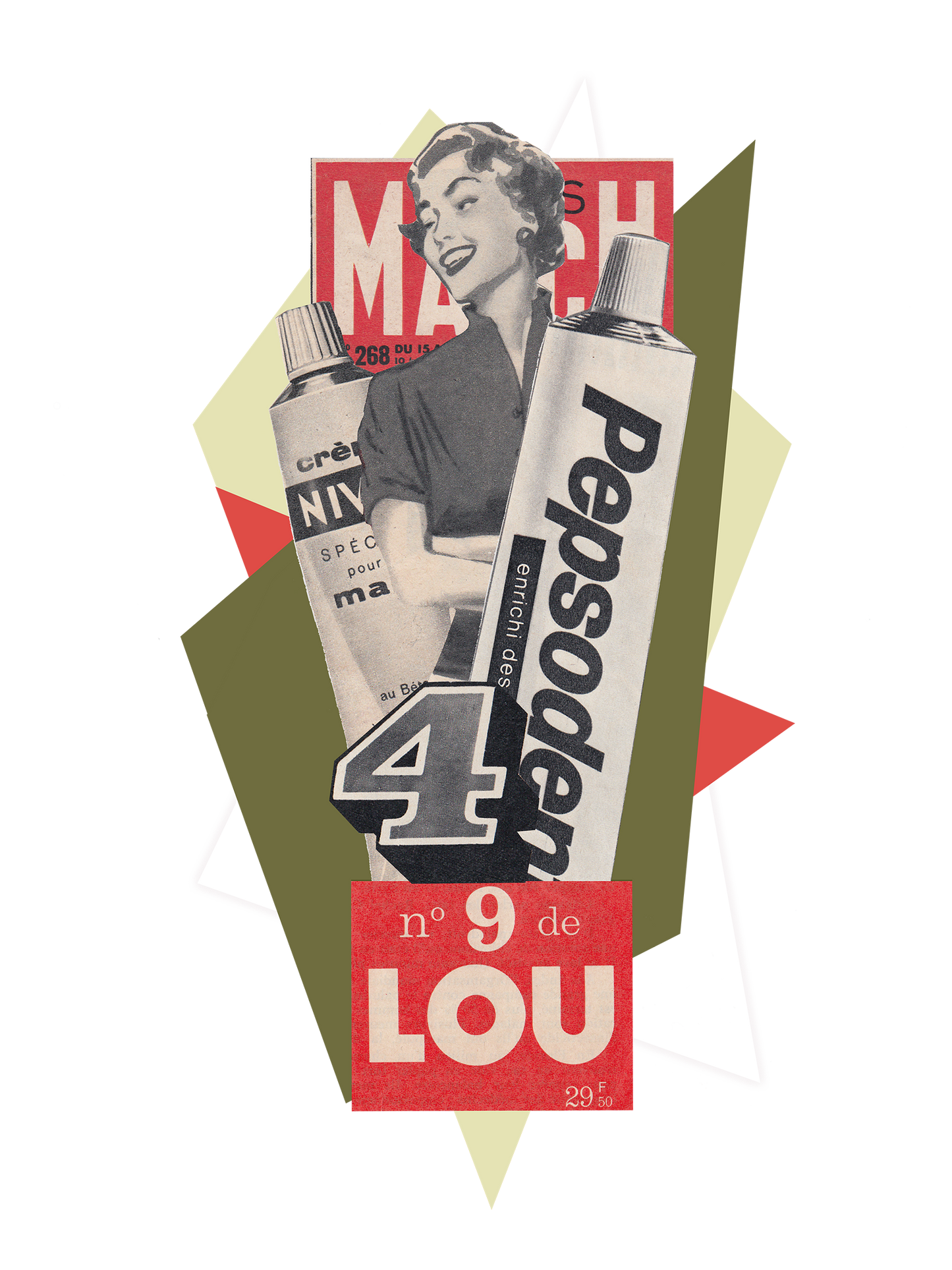 Collage Digital A4 Fine Art "For Lou"