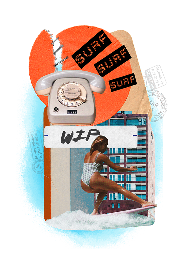 Collage Digital A4 "Swipe up"
