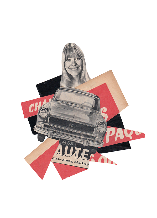 Collage Analogue A4 fina Art "Blondie"