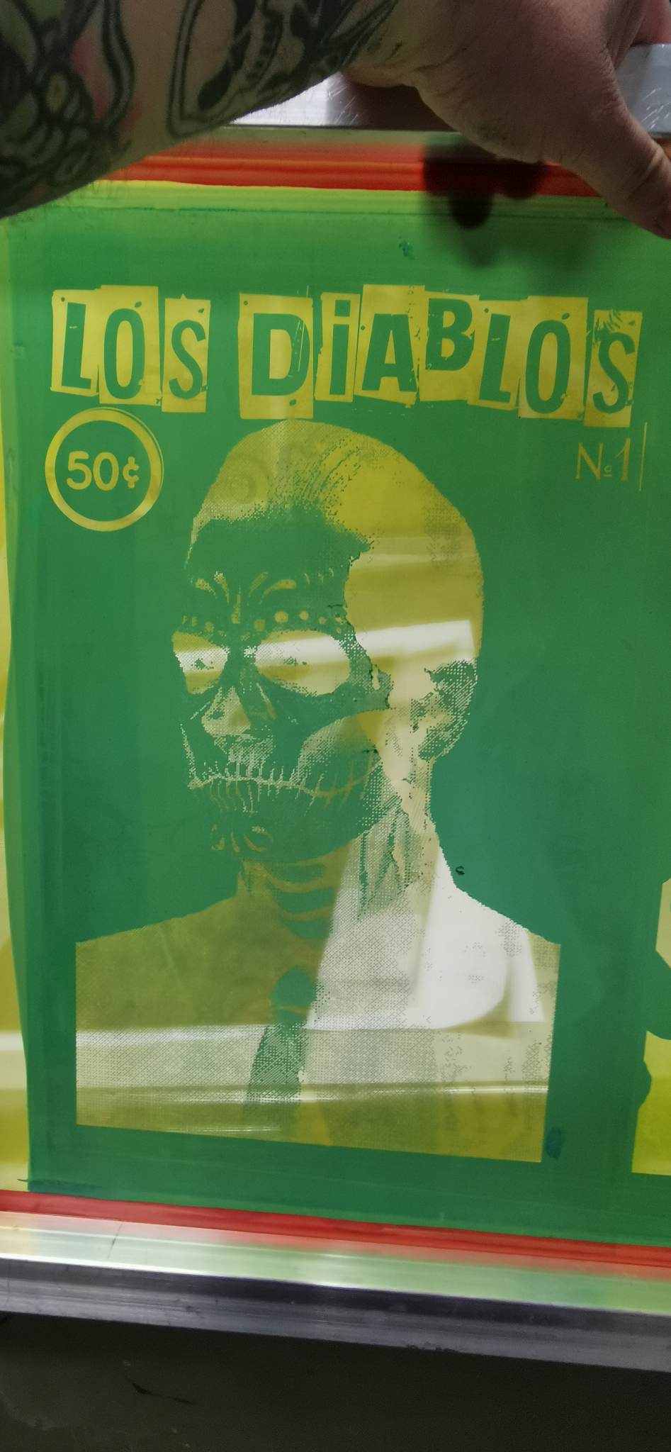 Sérigraphie A3 "Los Diablos"