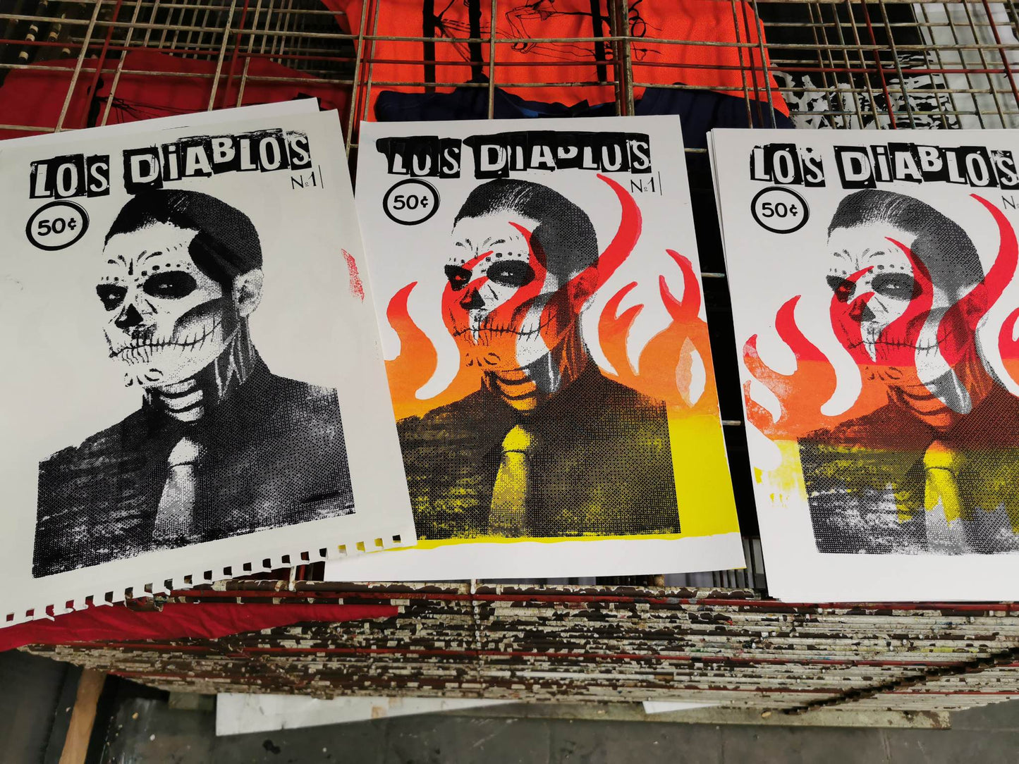 Sérigraphie A3 "Los Diablos"