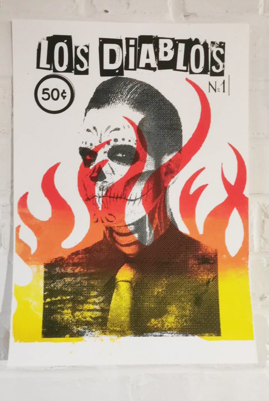 Sérigraphie A3 "Los Diablos"