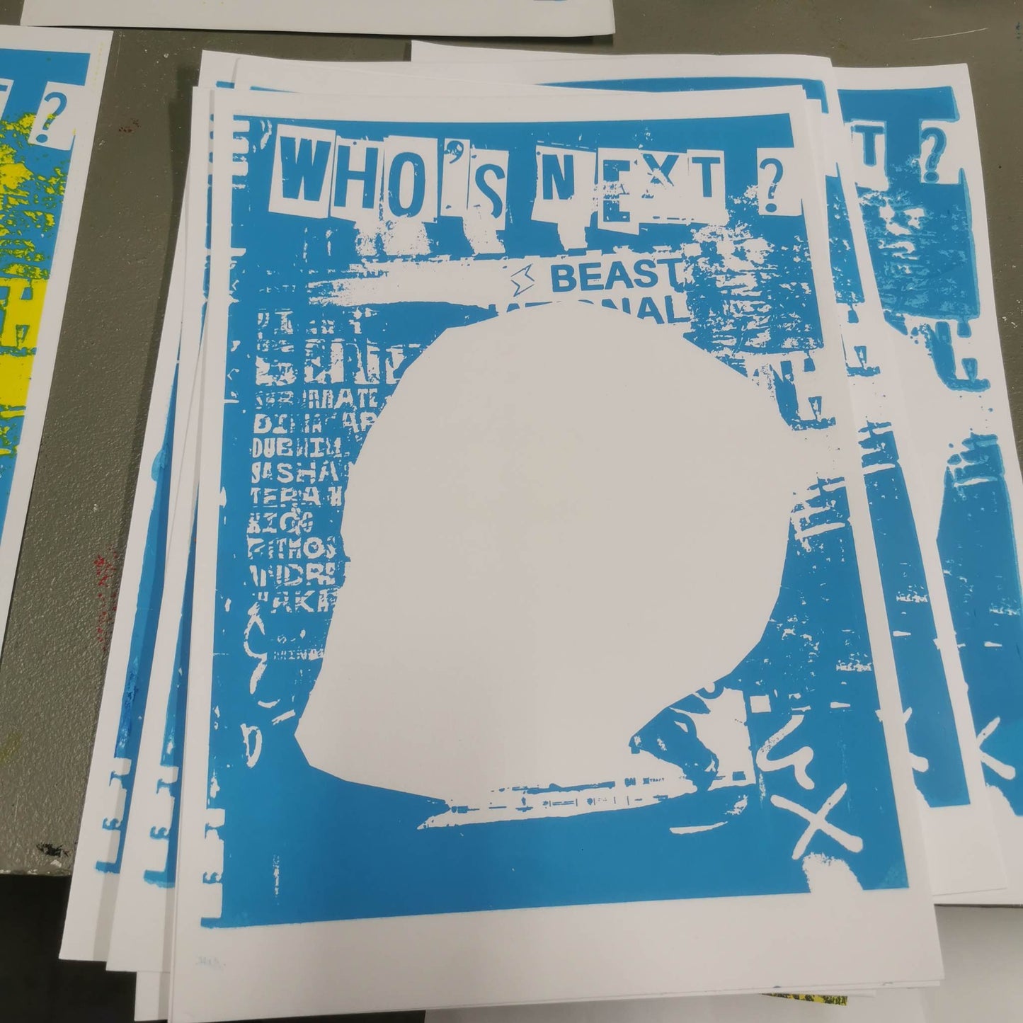 Sérigraphie A3 "Who's Next"