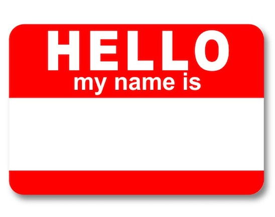 "Hello my name is"